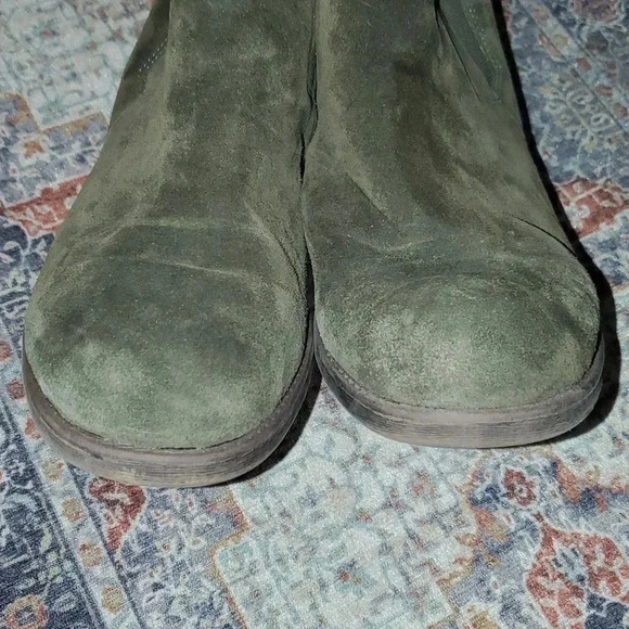 Easy Spirit Green Suede Ankle Boot Slip On Size 10.5 - Picture 5 of 5